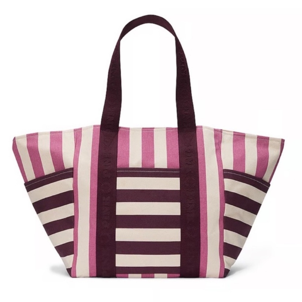 Victoria Secret Canvas Overnight Tote NWT
